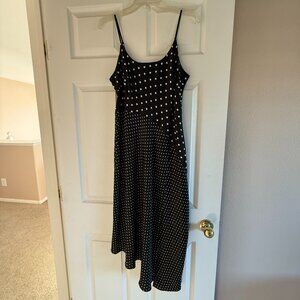Asymmetric Polka Dot Dress
